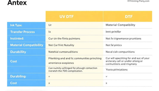 UV DTF vs. DTF: Key Differences, Pros & Cons for Apparel and Hard Goods