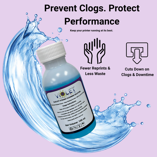 DTF Blue Strong Printhead Cleaning Solution 100ML