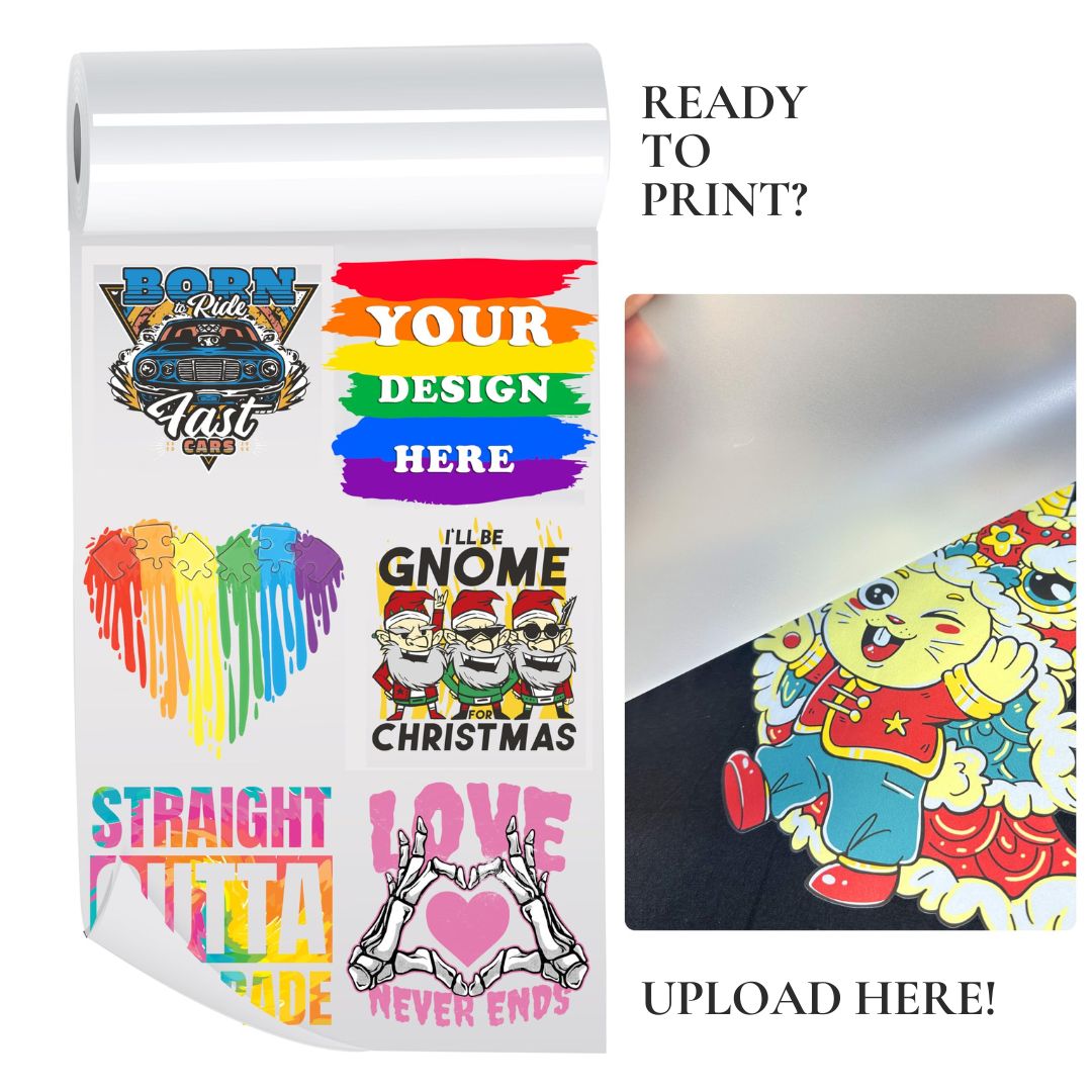 UV DTF 3D Stickers – Upload Gang Sheet - Violet DTF Transfers