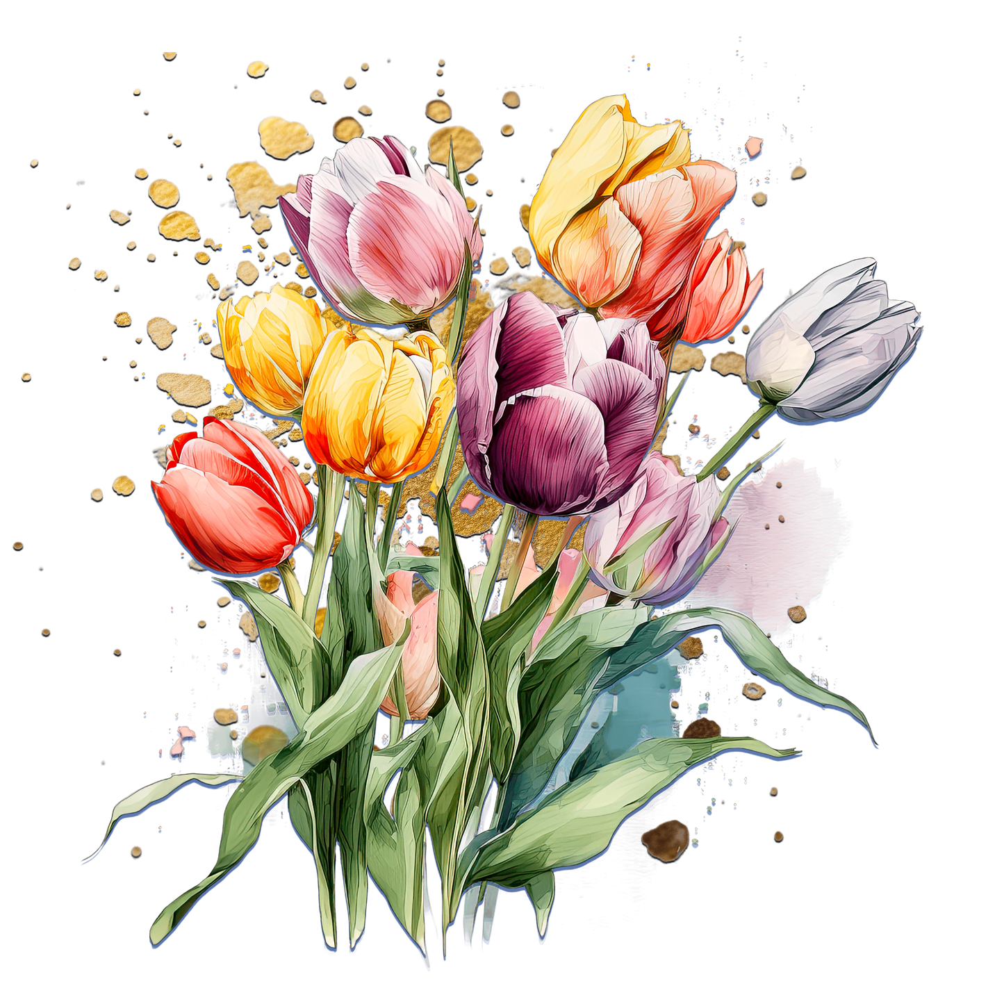 Spring Tulips – Floral DTF Transfer