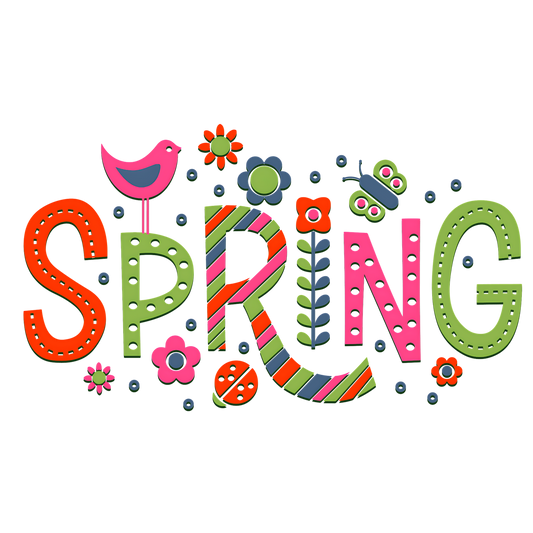 Spring Vibes – Colorful DTF Transfer