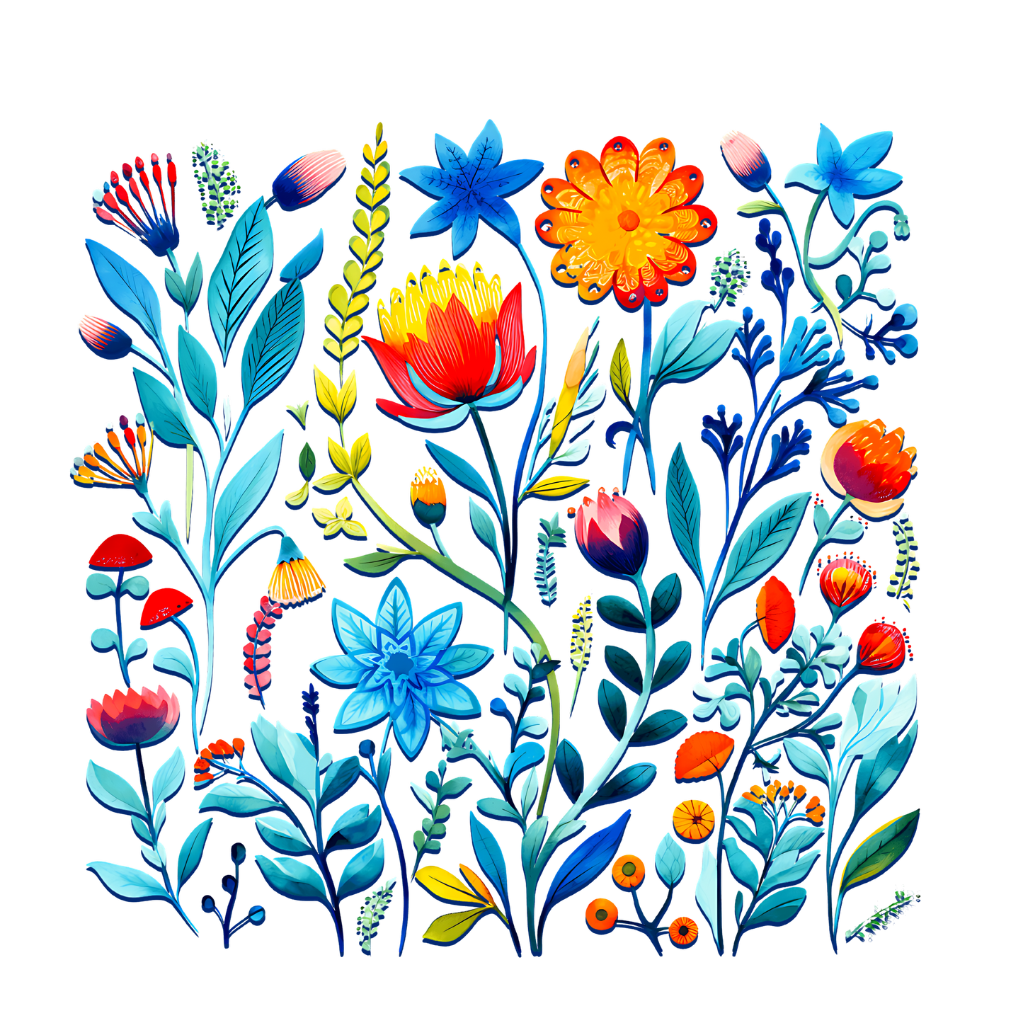 Spring Garden – Floral DTF Transfer
