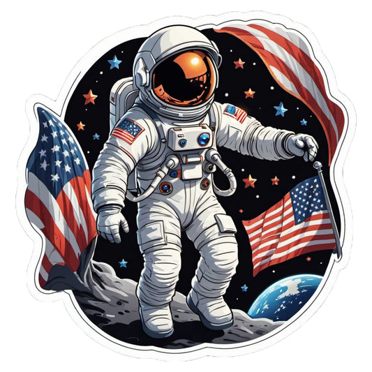 Astronaut - Ready to Press - Violet DTF Transfers