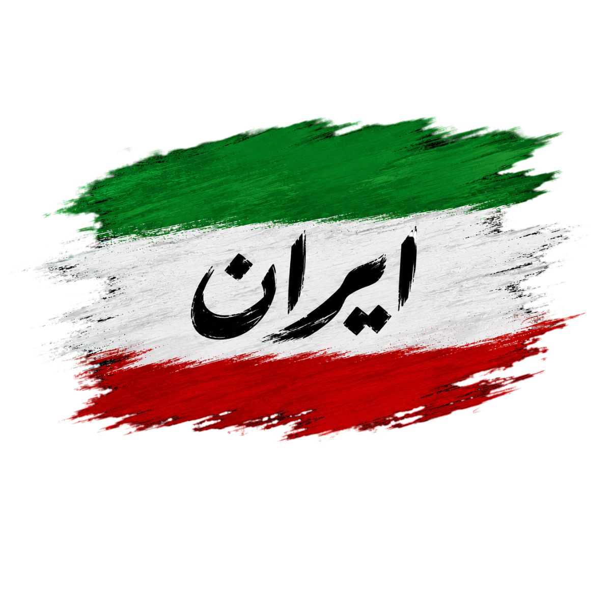 Iran Brush Stroke T-Shirt Premium Print on T-Shirt Design Persian Pride Tee