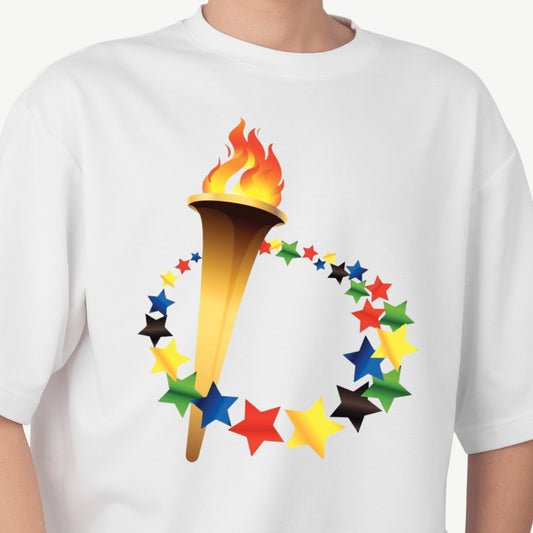 LA 2028 Torch - Ready to Press - Violet DTF Transfers