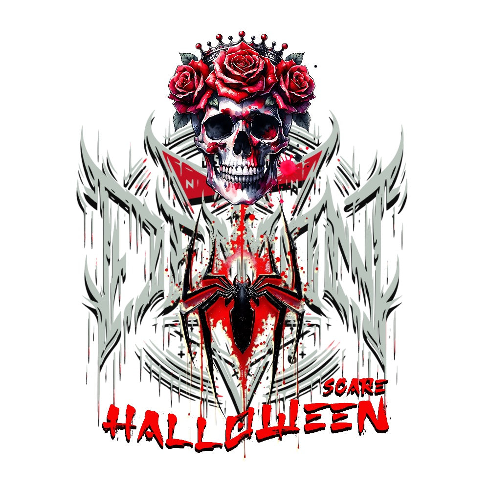Skull & Spider Gothic- Ready to Press