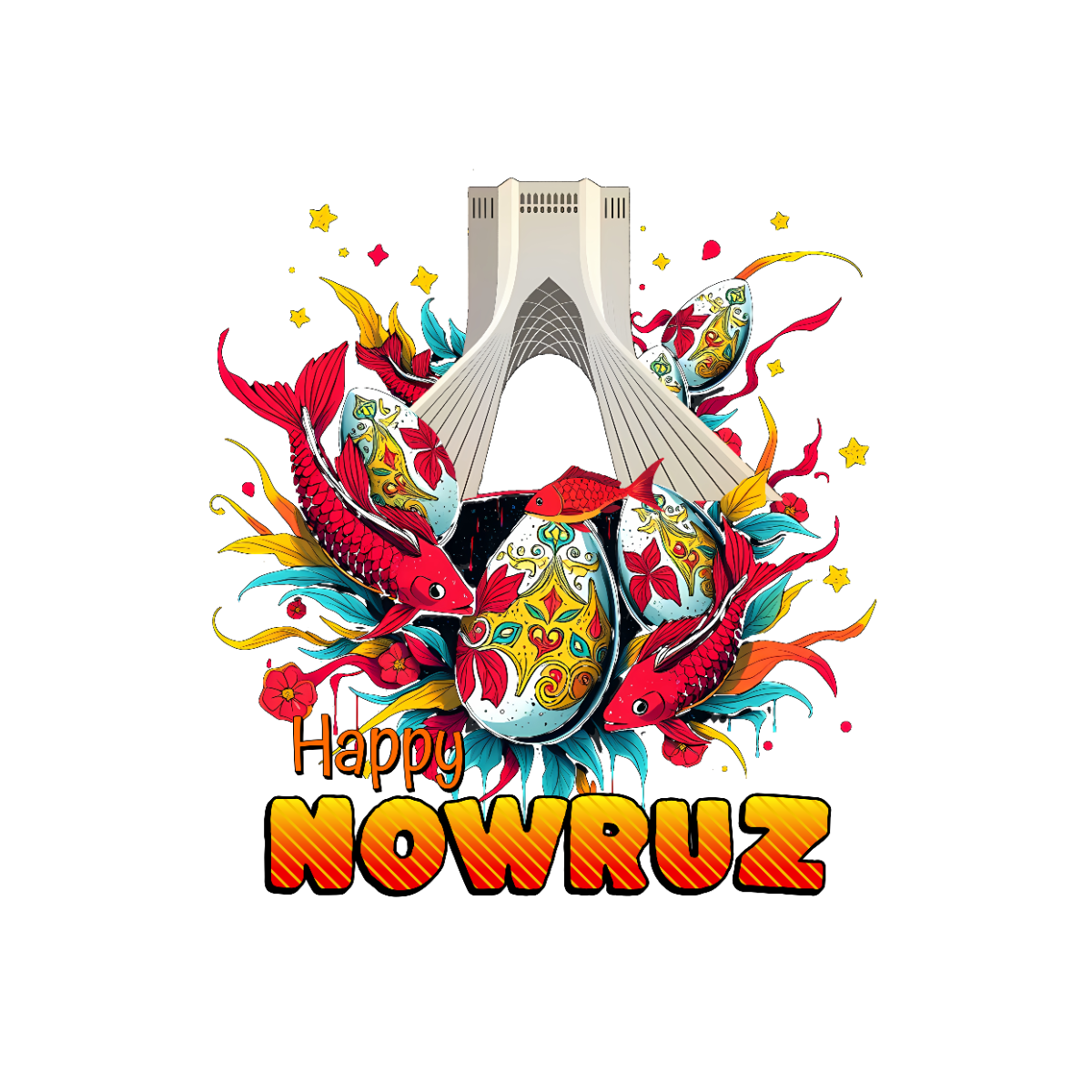 Happy Nowruz – Tehran Edition DTF Transfer