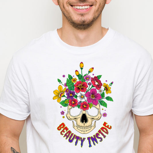 Beauty Inside Flowers - Ready to Press - Violet DTF Transfers