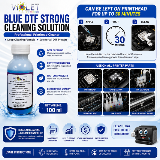 DTF Blue Strong Cleaning Solution، DTF Strong Cleaning Solution