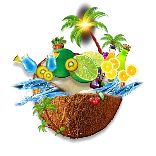 Coconut Beach - Ready to Press - Violet DTF Transfers