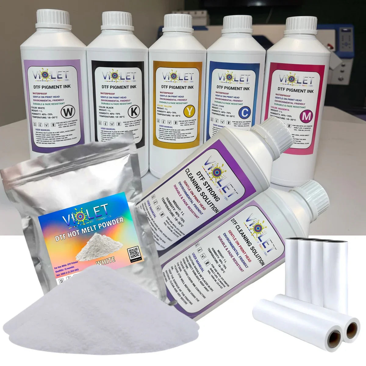 Premium DTF Ink - Violet DTF Transfers