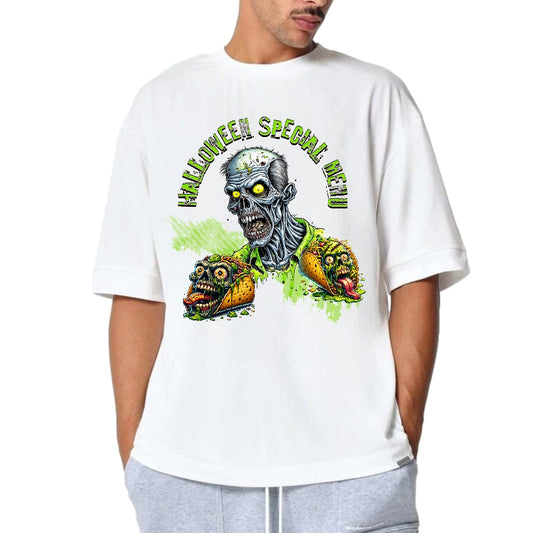 Halloween Special Menu Zombie Design – Creepy Undead with Monster Tacos