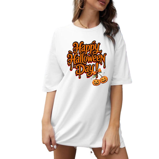 Happy Halloween Day Typography Design – Pumpkin Jack-O’-Lantern Lettering Art