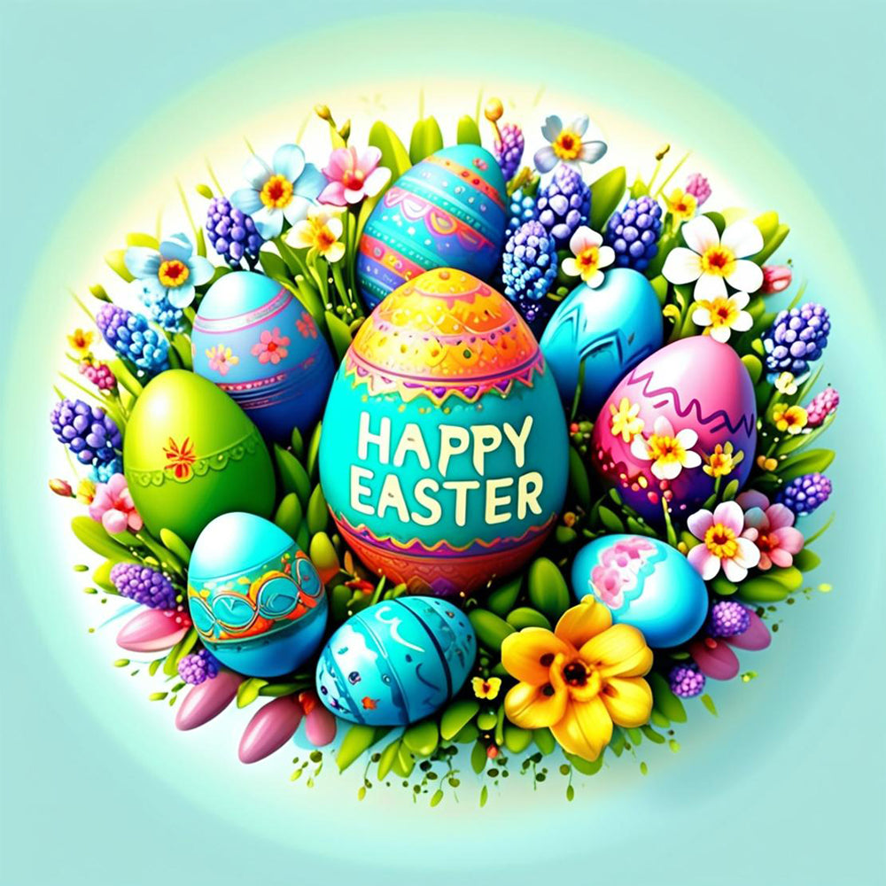 Happy Easter Eggs Collection - Ready to Press - Violet DTF Transfers