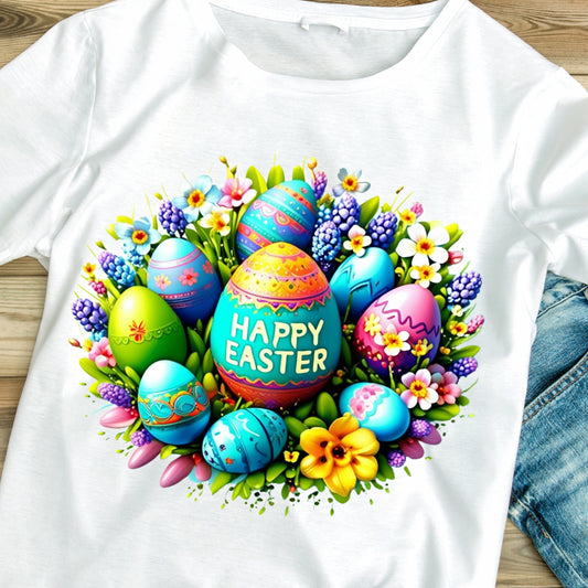 Happy Easter Eggs Collection - Ready to Press - Violet DTF Transfers