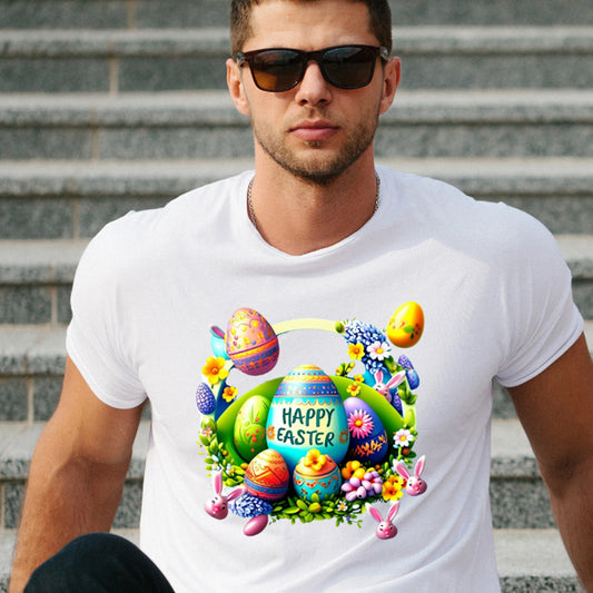 Happy Easter Eggs - Ready to Press - Violet DTF Transfers