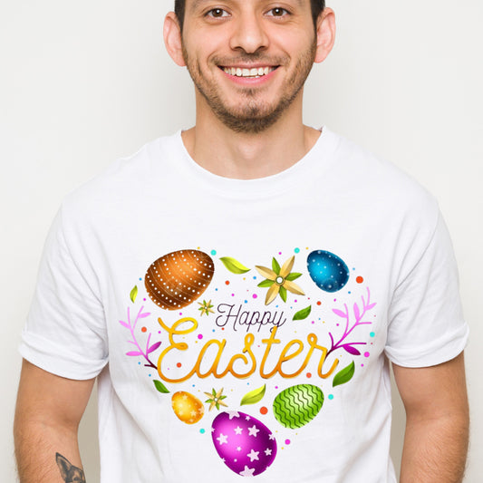 Happy Easter Flowers - Ready to Press - Violet DTF Transfers