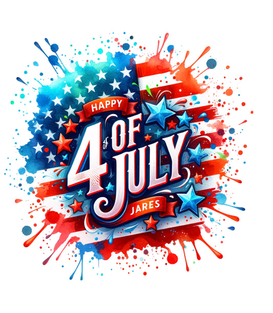 American flag - Ready to Press - Violet DTF Transfers