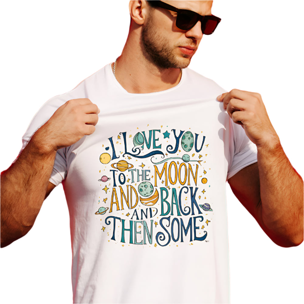 I Love You To The Moon - Ready to Press - Violet DTF Transfers