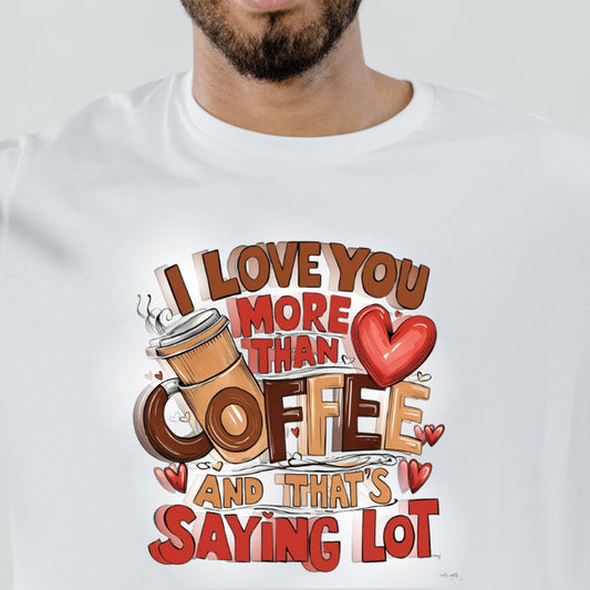 I Love You More Than Coffee and That’s Saying a Lot - Ready to Press - Violet DTF Transfers