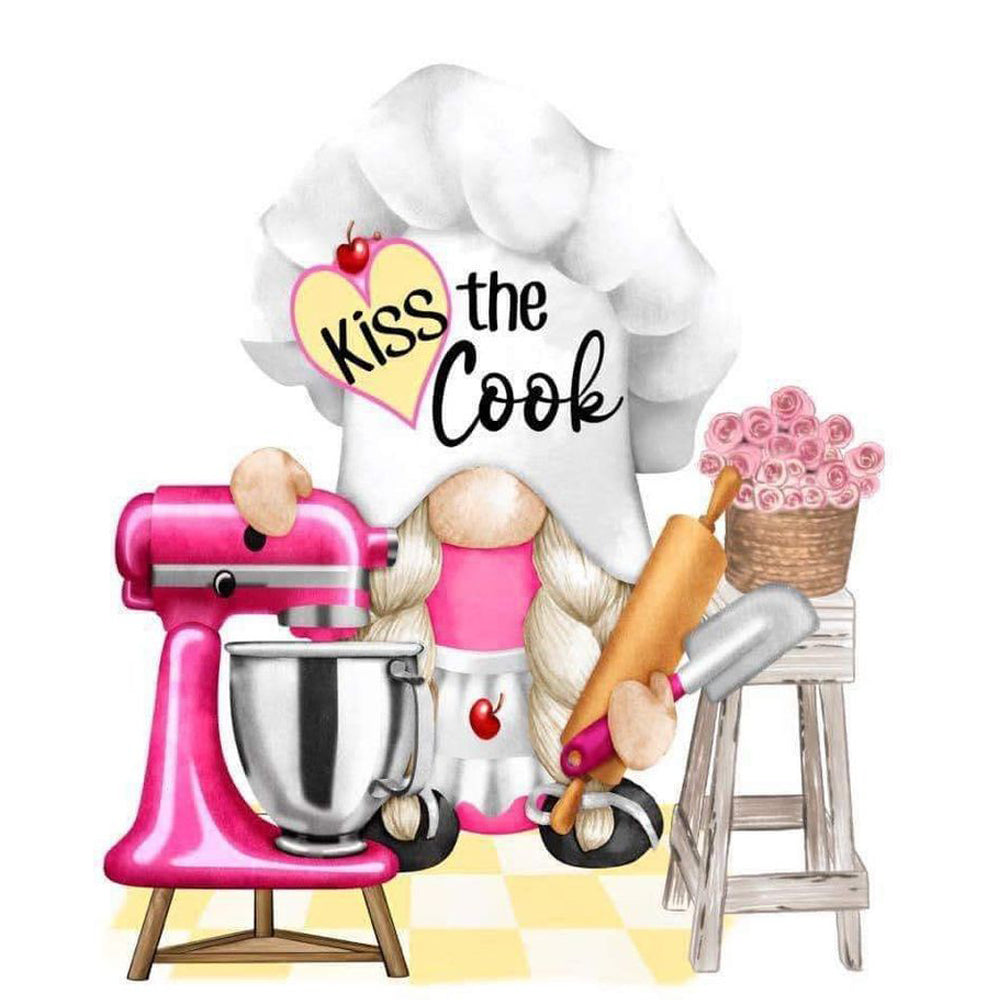 Kiss The Cook - Ready to Press - Violet DTF Transfers