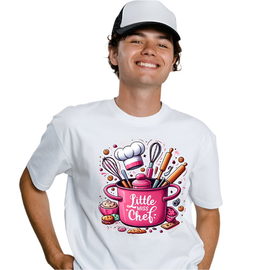 Little Miss Chef - Ready to Press - Violet DTF Transfers