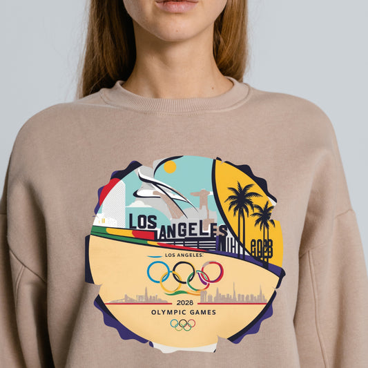Los Angeles Olympics 2028 City - Ready to Press - Violet DTF Transfers