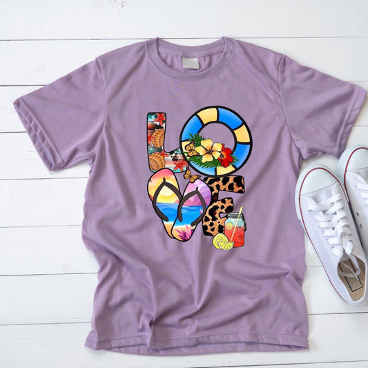 Love Summer - Ready to Press - Violet DTF Transfers