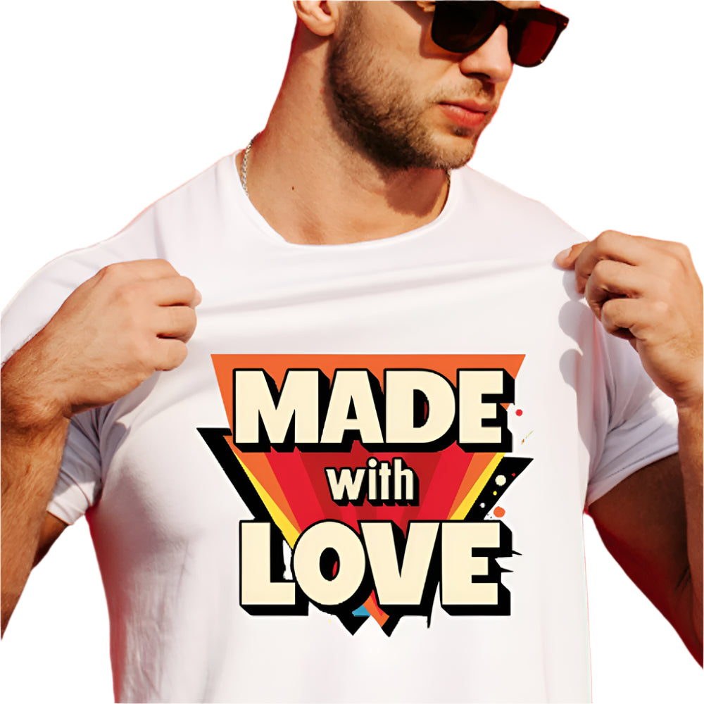 Made With Love - Ready to Press - Violet DTF Transfers