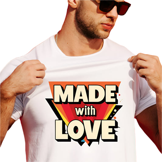 Made With Love - Ready to Press - Violet DTF Transfers