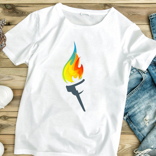 Olympic Torch - Ready to Press - Violet DTF Transfers