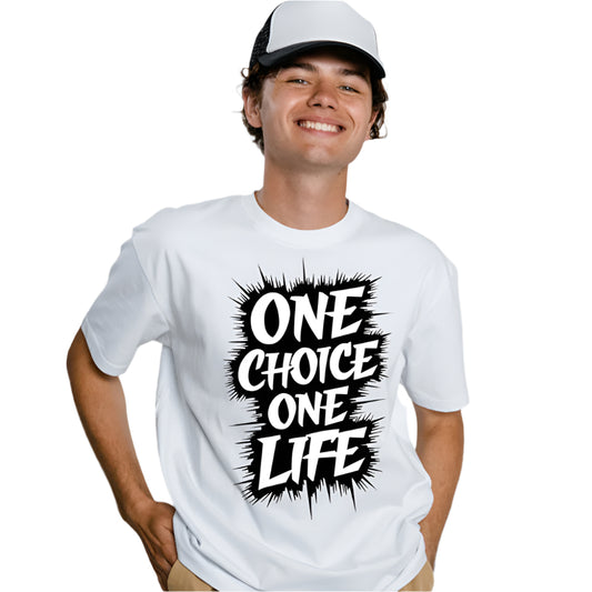 One Choice One Life - Ready to Press - Violet DTF Transfers