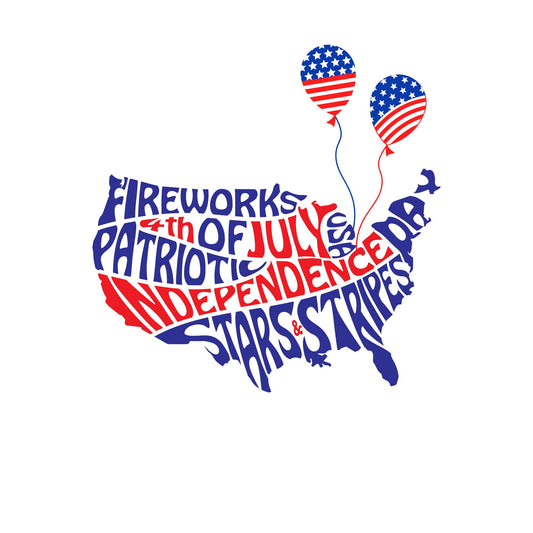 American freedom - Ready to Press - Violet DTF Transfers