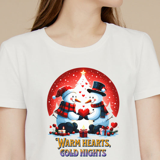 Warm Hearts Cold Nights - Ready to Press - Violet DTF Transfers