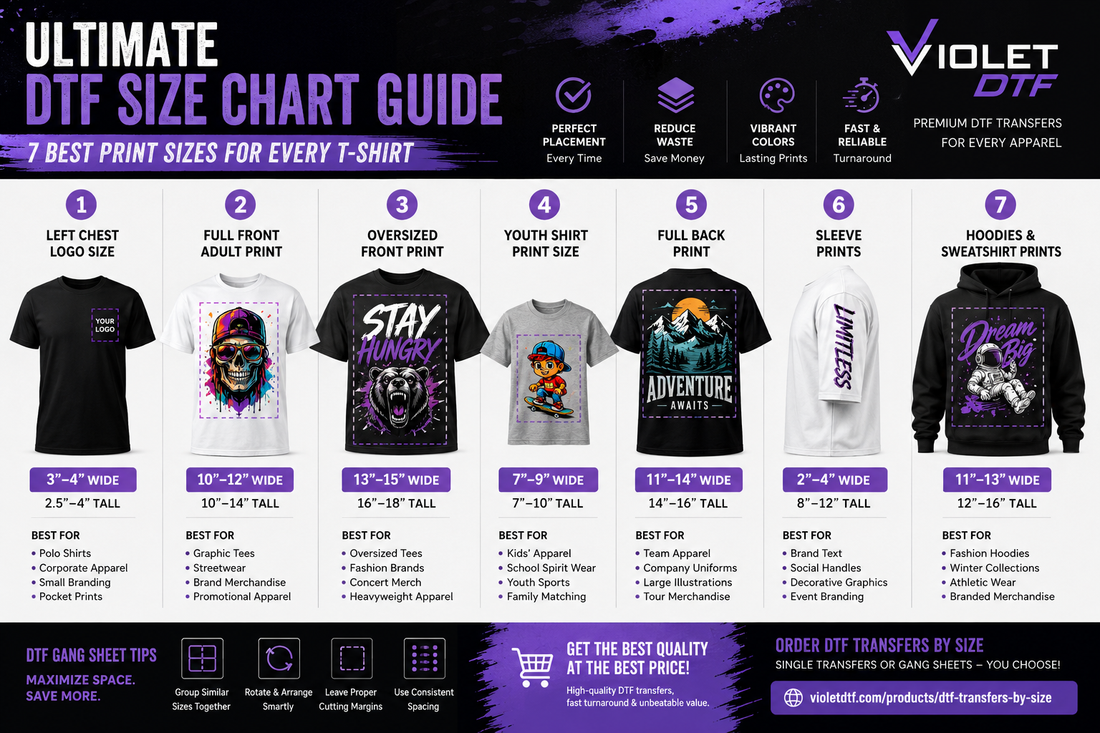 dtf size chart