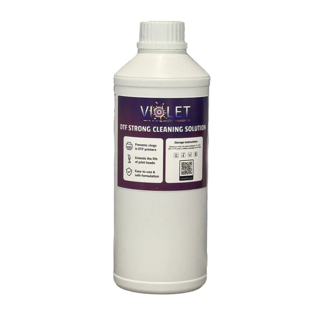 Cleaning Solution Cleaning Kit Fluid Printhead Cleaner Unclog for DTF DTG Printers - Violet DTF Transfers