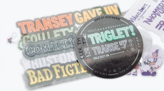 UV 3D DTF Stickers by Size – Durable, Dimensional & Customizable with Violet DTF Transfer