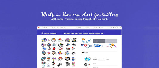 UV DTF 3D Stickers – Online Gang Sheet Builder by Violet DTF Transfer
