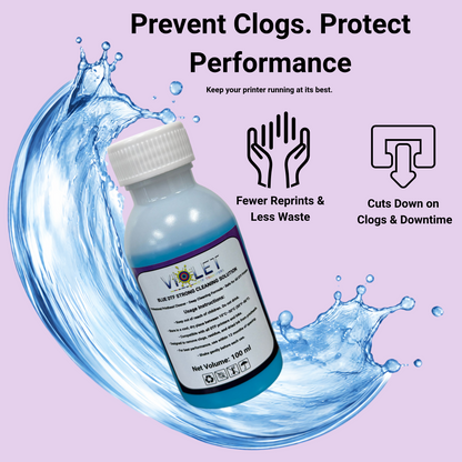 DTF Blue Strong Printhead Cleaning Solution 100ML
