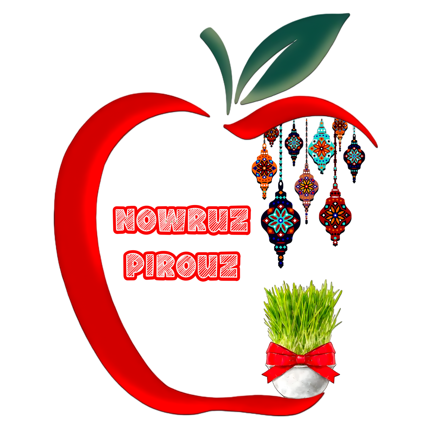 Nowruz Pirooz – Apple & Spring DTF Transfer