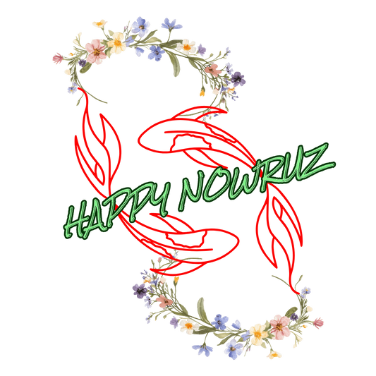 Happy Nowruz – Floral Fire DTF Transfer
