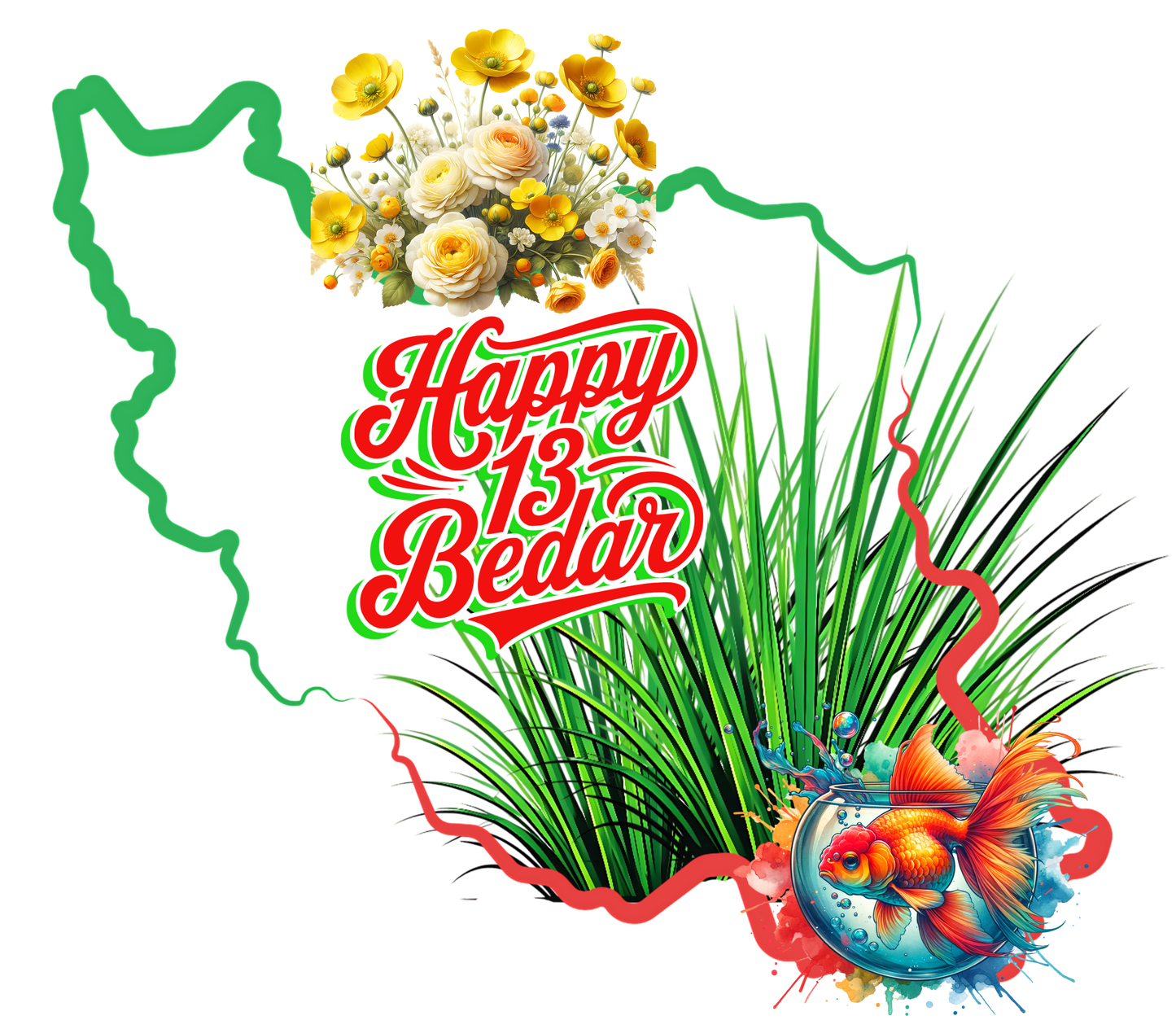 Happy 13 Bedar – Nature Celebration DTF Transfer