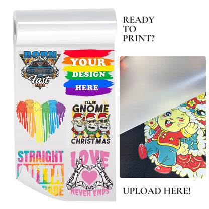 UV DTF 3D Stickers – Upload Gang Sheet - Violet DTF Transfers