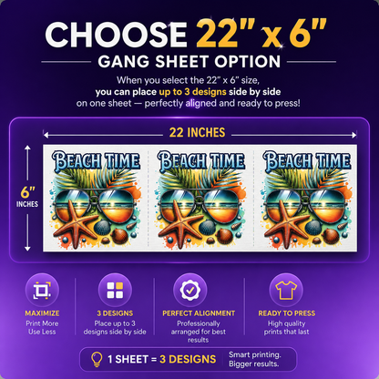Online DTF Gang Sheet Builder Auto Gang Sheet Layout  Same Day Shipping  Violet DTF