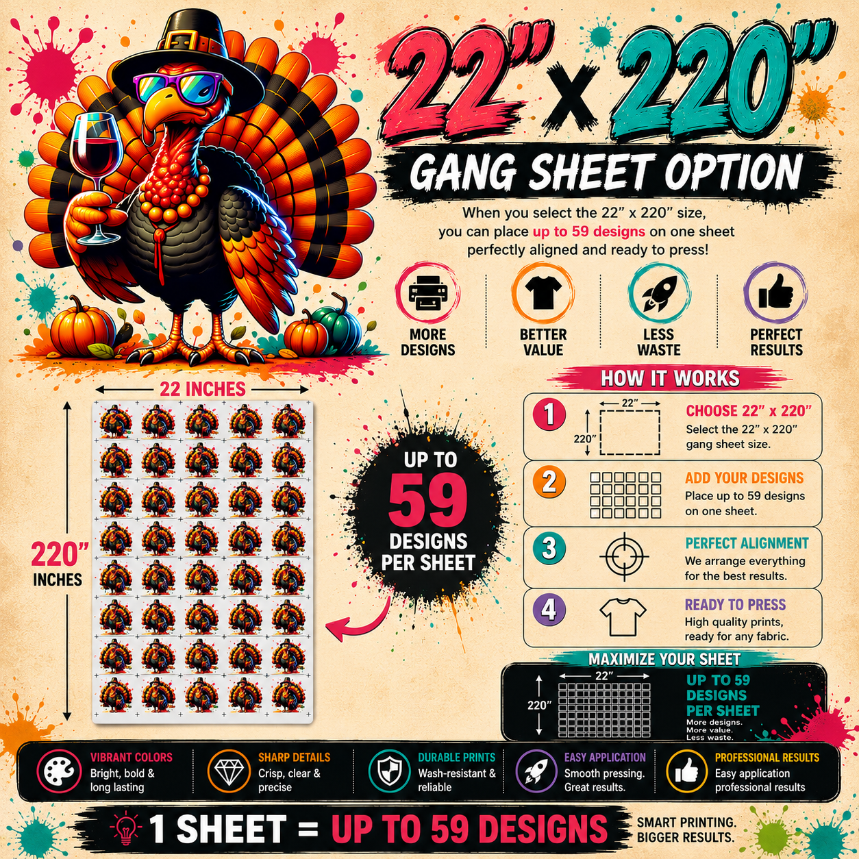 Online DTF Gang Sheet Builder Auto Gang Sheet Layout  Same Day Shipping  Violet DTF