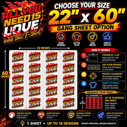 Online DTF Gang Sheet Builder Auto Gang Sheet Layout  Same Day Shipping  Violet DTF