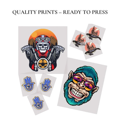 UV DTF 3D Stickers – Upload Gang Sheet - Violet DTF Transfers