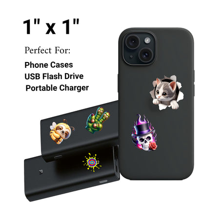 UV 3D DTF Stickers by Size