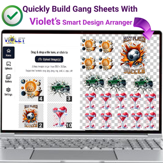UV DTF 3D Stickers – Online Gang Sheet Builder