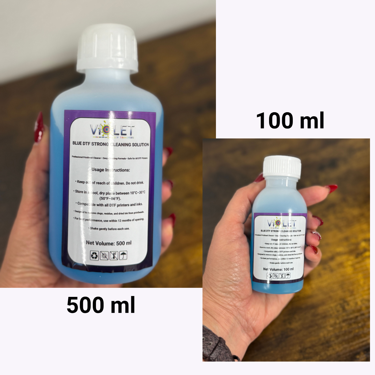 DTF Blue Strong Printhead Cleaning Solution 500 ML